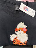 Fuzzy Growlithe Black Crew Neck Sweater