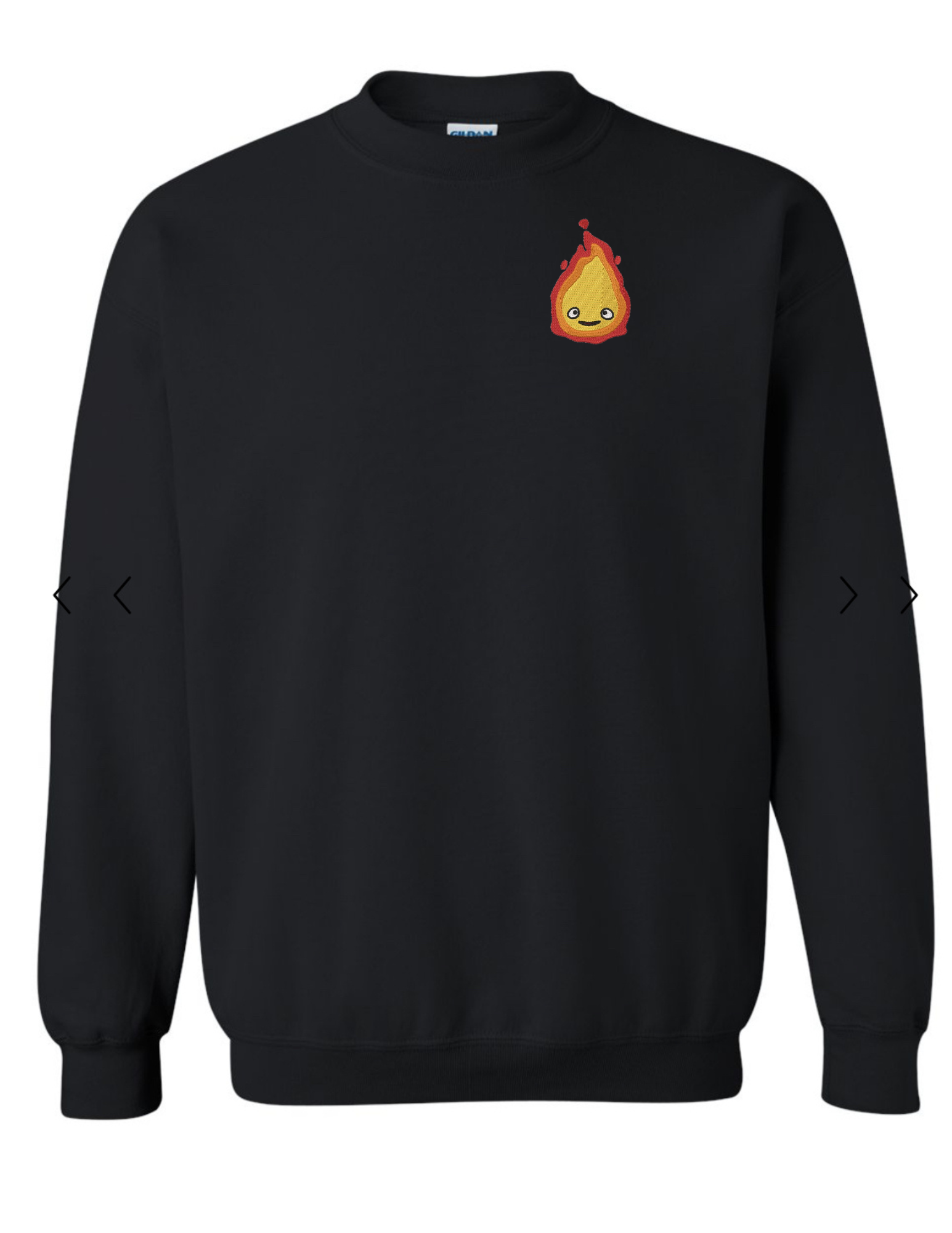 Calcifer Crew Neck Pocket Black