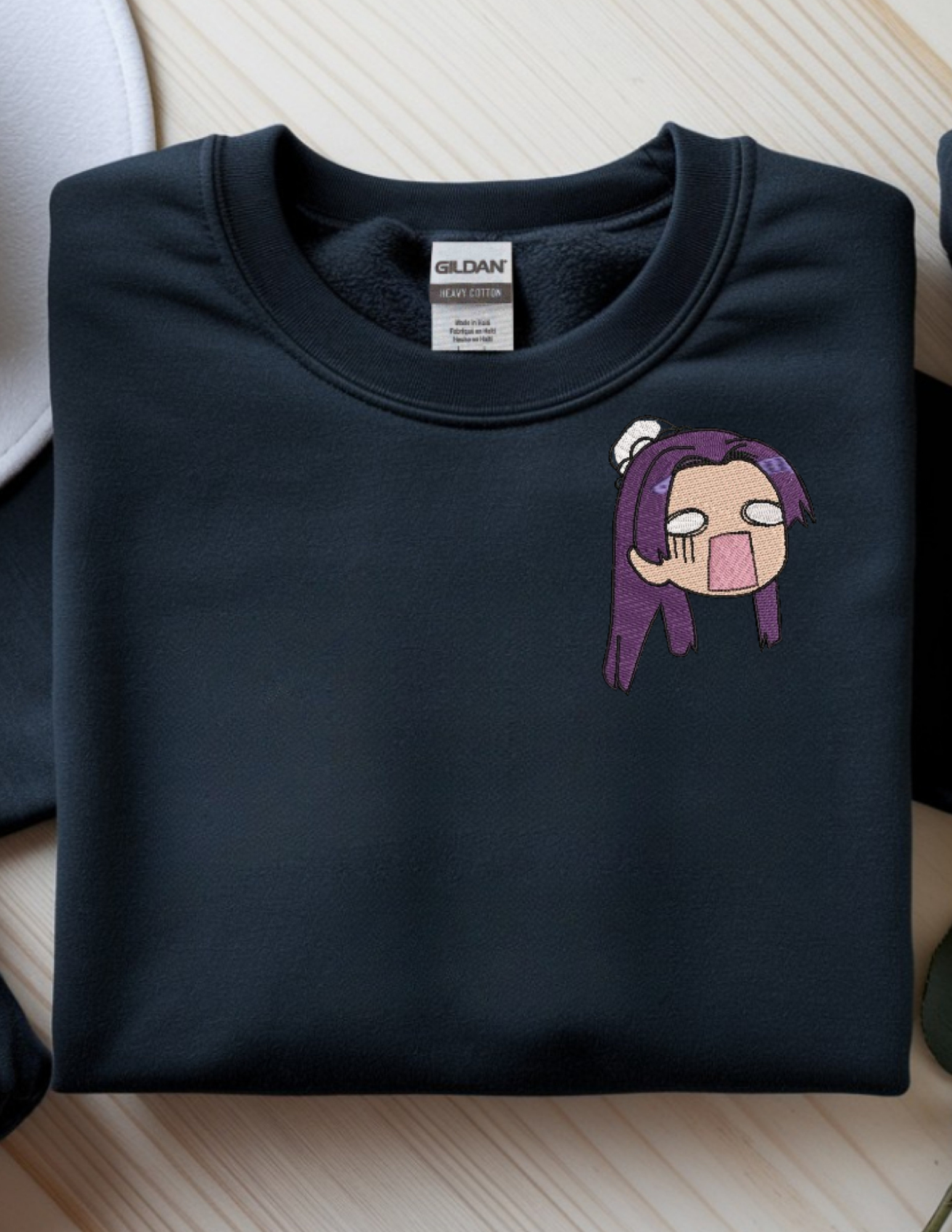 Jinshi Crew Neck Pocket Black