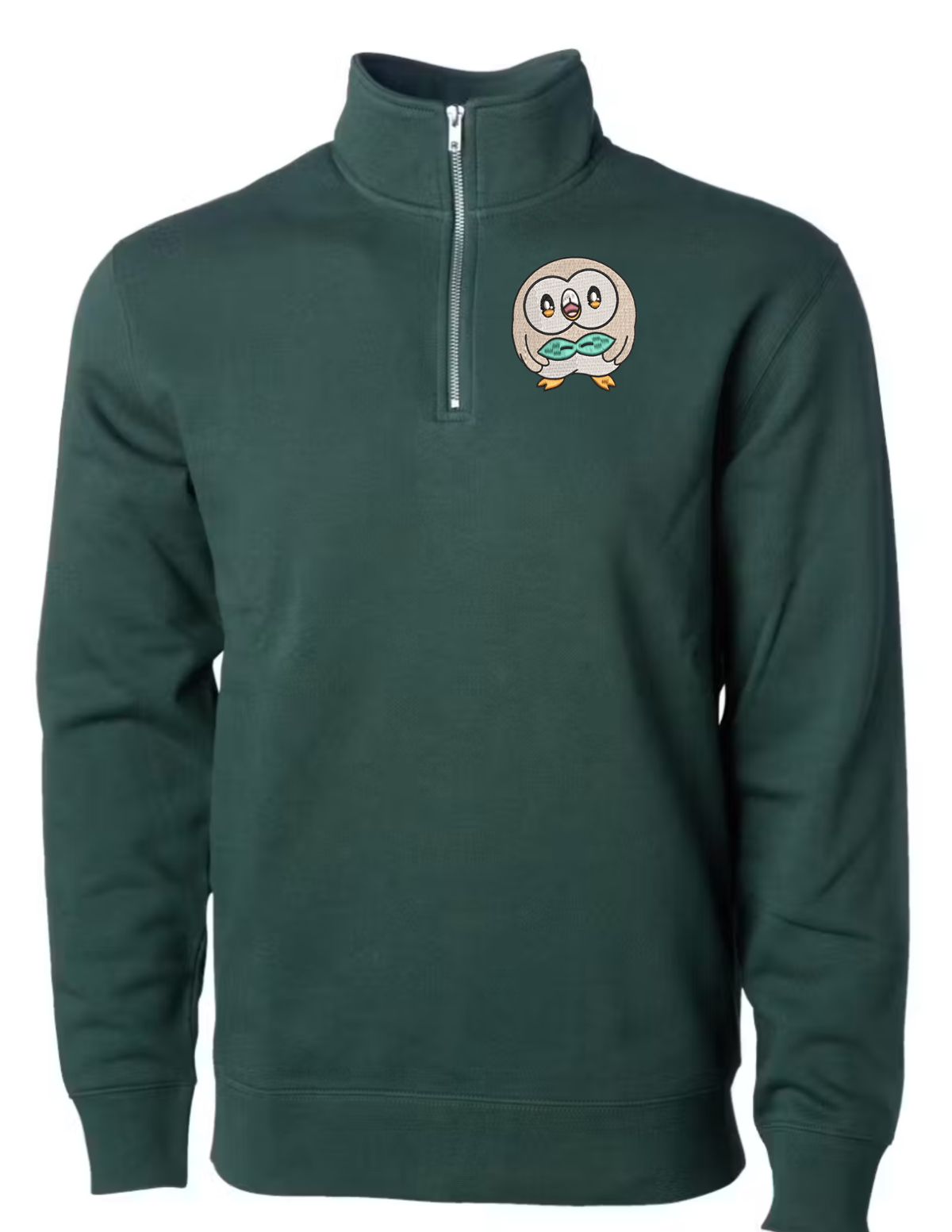 Rowlet Forest 3/4 Zip Crew
