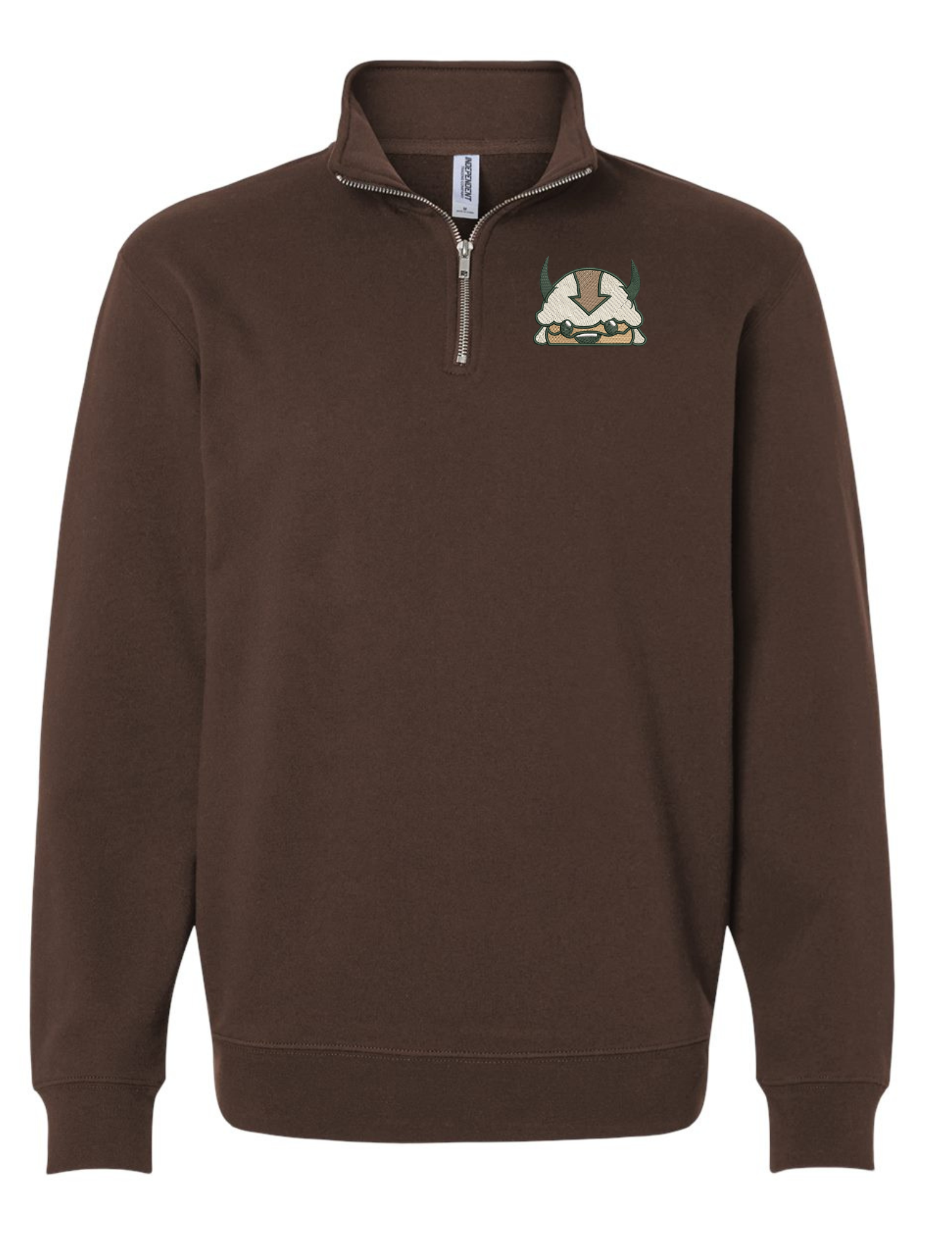 3/4 Zip Peeking Appa Crew