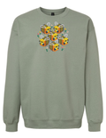 Minecraft Bees Crew Neck Sage