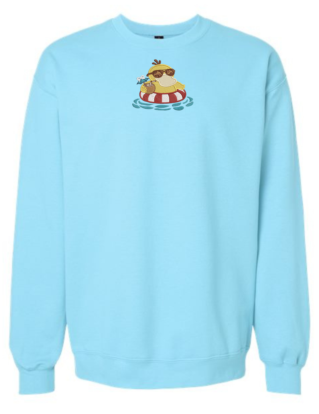 Psyduck Sunday Funday Sky Crew Neck Sweater