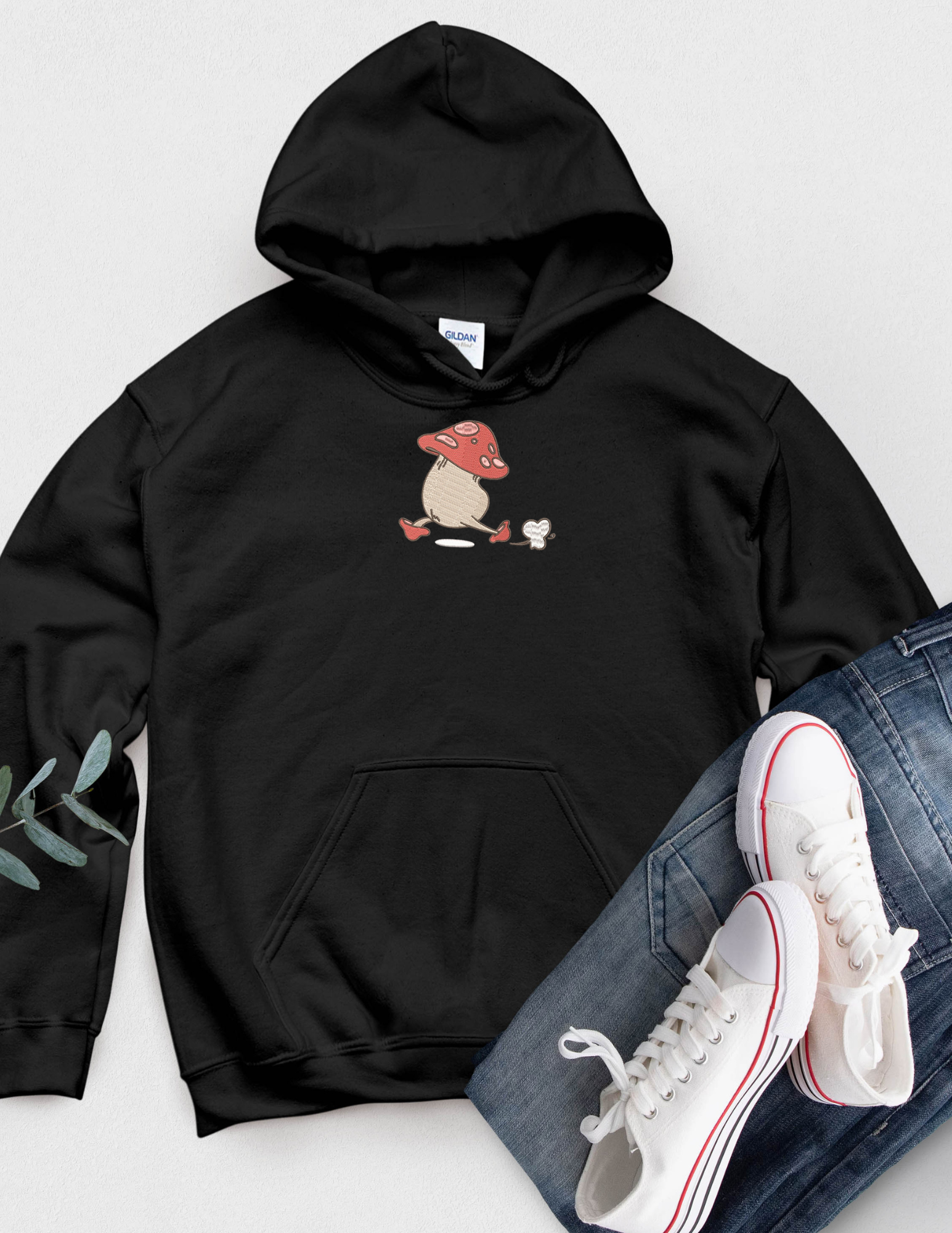 Delicious in Dungeon Running Mushroom Hoodie