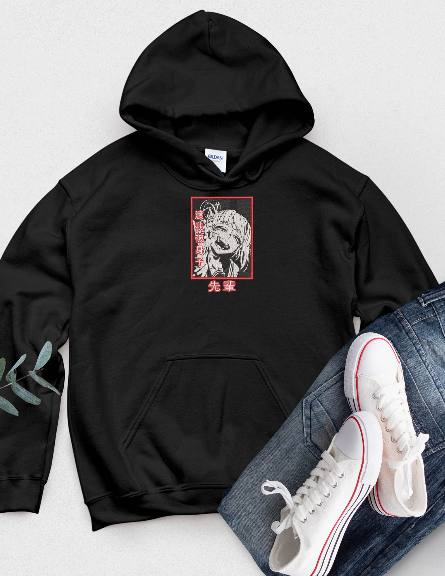 Embroidered Toga Hoodie