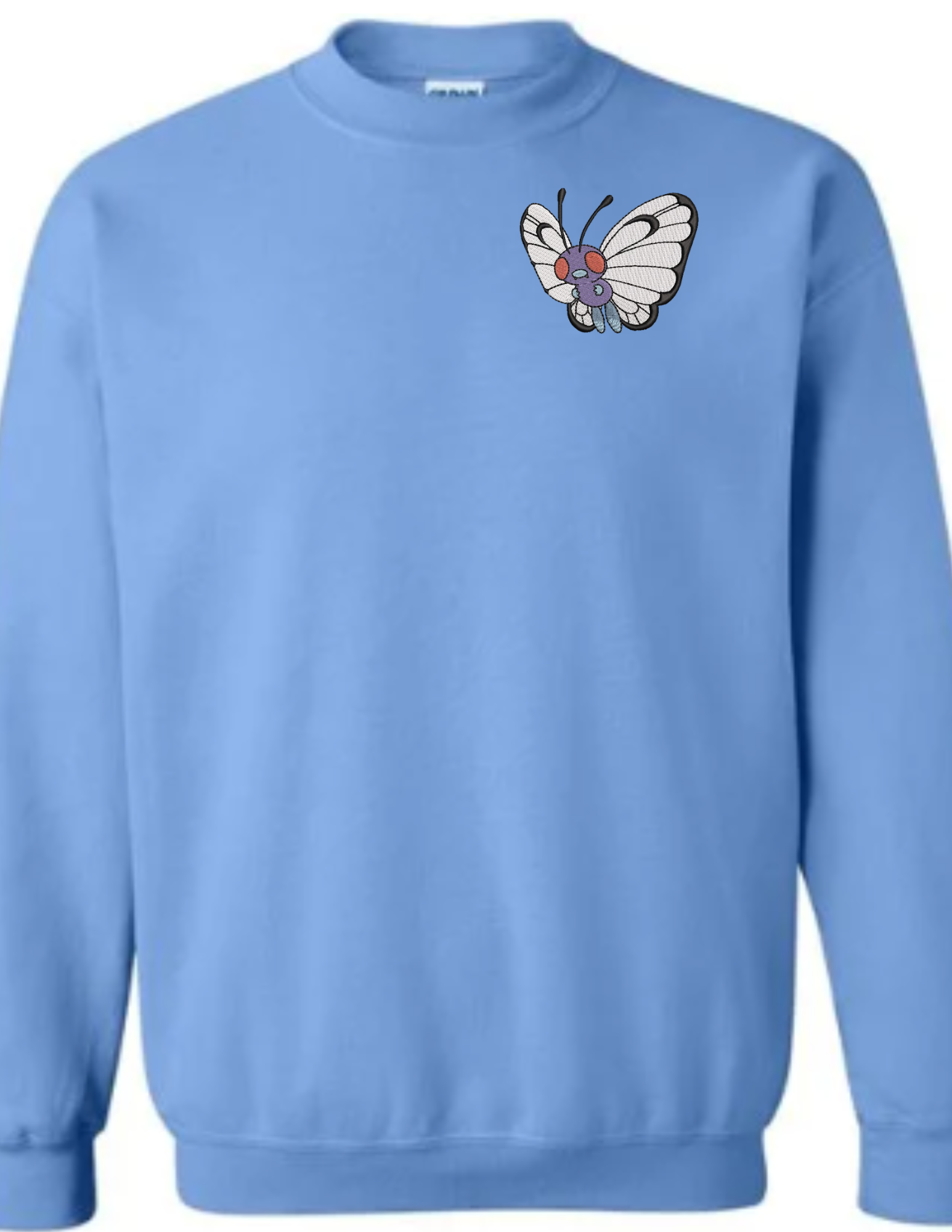 Butterfree Pocket Blue Crew Neck Sweater