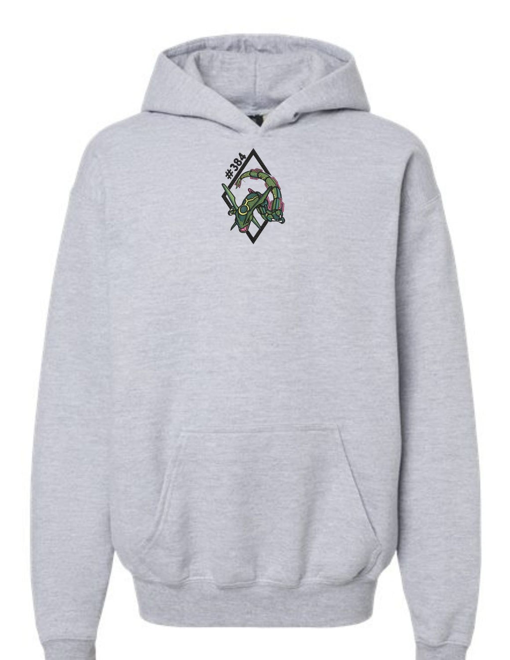 Rayquaza Center Number Gray Hoodie