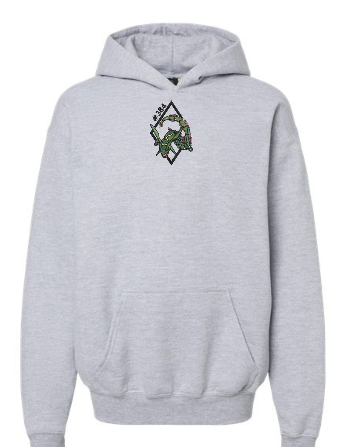 Rayquaza Center Number Gray Hoodie